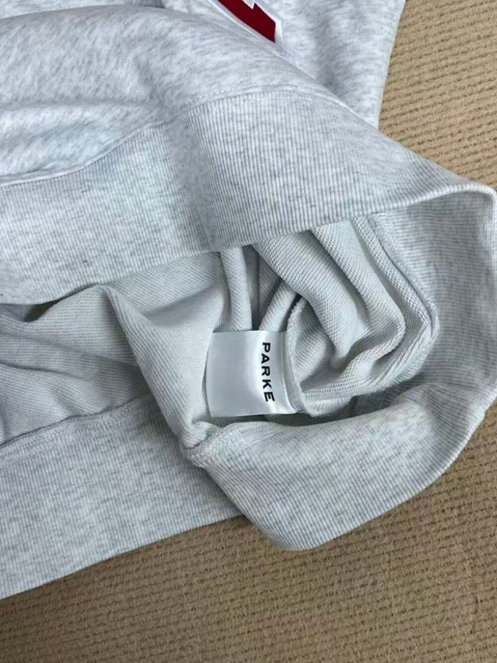 PARKE Grey Mock Neck Sweatshirt - Picture 6 of 6